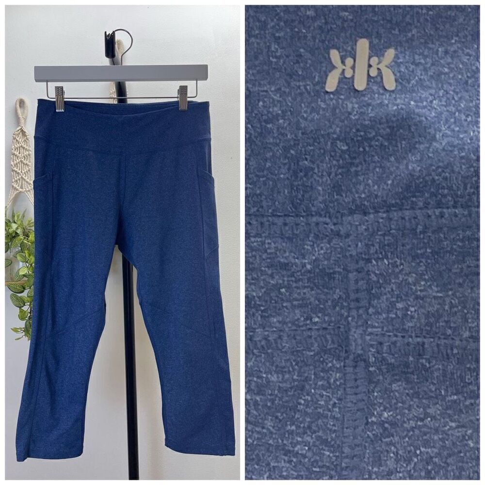 Kyodan Heathered Navy Crop Leggings